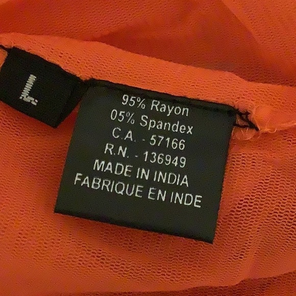 Tango Mango Size Large Mesh Lettuce Trim Cover Up Made in India. New With Tags - Picture 5 of 5